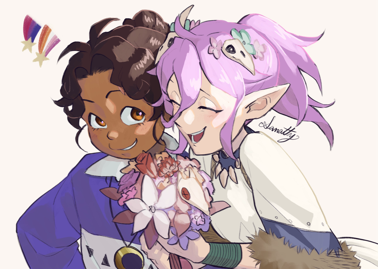 Luz and Amity fanart by sanattyskitchen