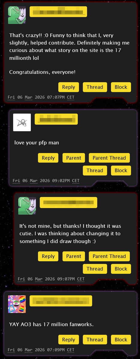 Comments on a news post