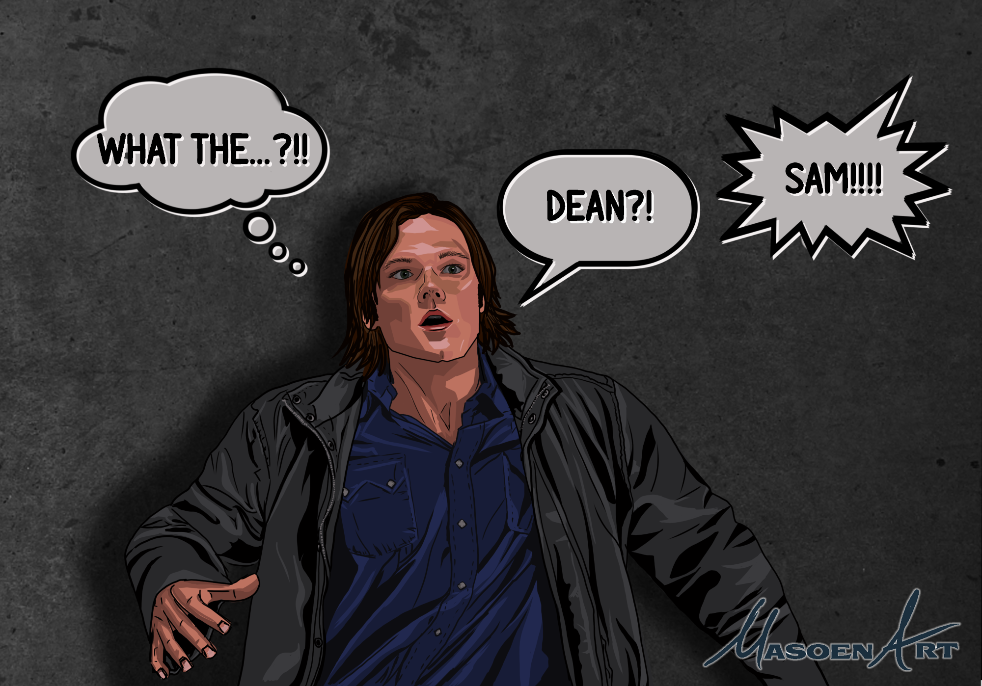 Sam Scared Art Post for: More Than Meets the Eye by candygramme - MasoenArt ...