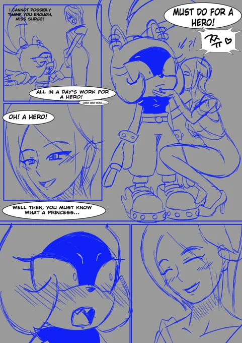 comic with Surge and Elise