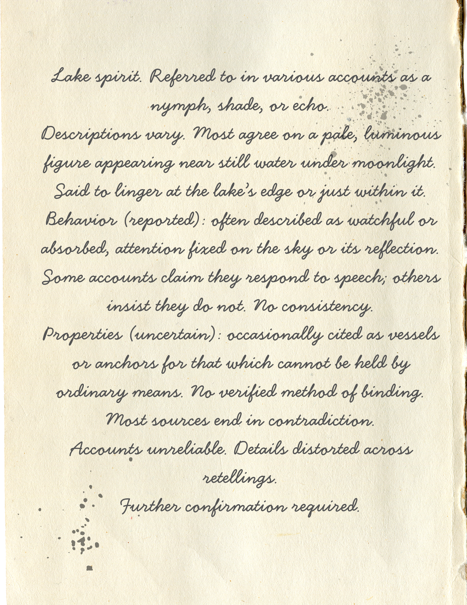 TR Nymph Journal